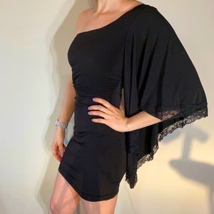 Black One Shoulder Dress